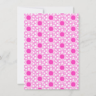 Illustration der rosa Gänseblümchen Karte