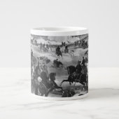 Illustration der Schlacht von Gettysburg Jumbo-Tasse (Vorderseite)