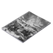 Illustration der Schlacht von Gettysburg Notizblock (Linke Seite)