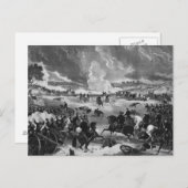 Illustration der Schlacht von Gettysburg Postkarte (Vorne/Hinten)
