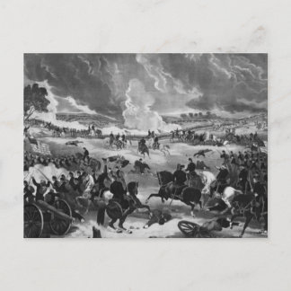 Illustration der Schlacht von Gettysburg Postkarte