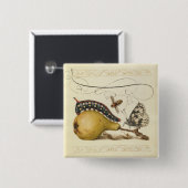 Illustration der Schmetterlingsbeere Button (Vorne & Hinten)