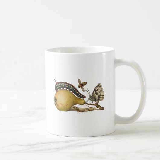 Illustration der Schmetterlingsbeere Kaffeetasse (Rechts)