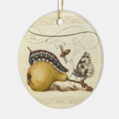 Illustration der Schmetterlingsbeere Keramikornament (Links)