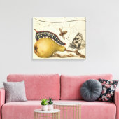 Illustration der Schmetterlingsbeere Leinwanddruck (Insitu (Wohnzimmer))