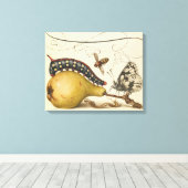 Illustration der Schmetterlingsbeere Leinwanddruck (Insitu (Holzboden))