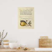 Illustration der Schmetterlingsbeere Poster (Küche)