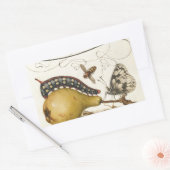 Illustration der Schmetterlingsbeere Rechteckiger Aufkleber (Umschlag)