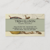 Illustration der Schmetterlingsbeere Visitenkarte (Rückseite)