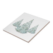 Illustration der schneebedeckten Spruce-Bäume Fliese (Seite)