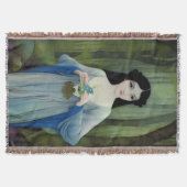 Illustration der schönen Frau im Wald Decke (Vorderseite)