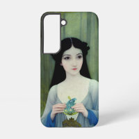 Illustration der schönen Frau im Wald