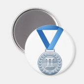 Illustration der Silbermedaille Magnet (Vorderseite/Rückseite)