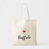 Illustration der Skyline von Buffalo Tragetasche (Vorne)