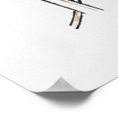 Illustration der sowjetischen Flagge Poster (Ecke)