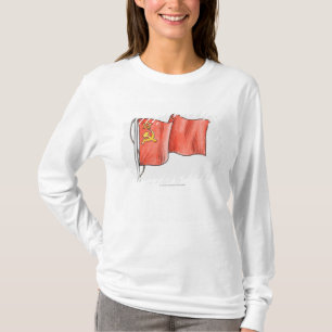 Illustration der sowjetischen Flagge T-Shirt