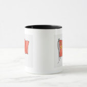 Illustration der sowjetischen Flagge Tasse (Zentrum)