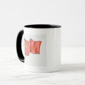 Illustration der sowjetischen Flagge Tasse (Vorderseite Links)