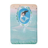 Illustration der Spiegel w einer Meerjungfrau des Badematte (Vorderseite Vertikal)