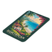Illustration der Strände der Dominikanischen Repub Magnet (Linke Seite)