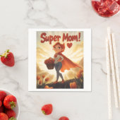 Illustration der Super-Mama Serviette (Beispiel)