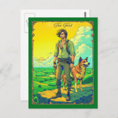 Illustration der Tarot-Karte, der Dummkopf Postkarte (Vorne/Hinten)