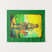 Illustration der Tarot-Karte, der Dummkopf Wandteppich (Vorderseite (Horizontal))