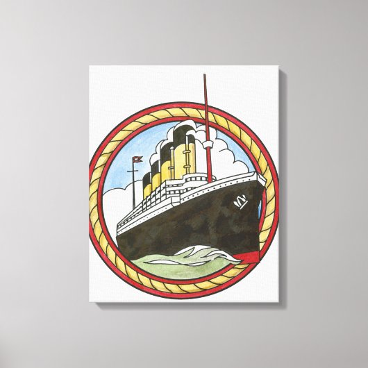 Illustration der Titanic Leinwanddruck (Vorderseite)