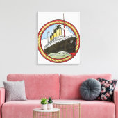 Illustration der Titanic Leinwanddruck (Insitu (Wohnzimmer))