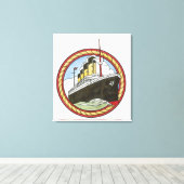 Illustration der Titanic Leinwanddruck (Insitu (Holzboden))