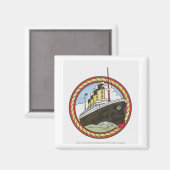 Illustration der Titanic Magnet (Vorderseite/Rückseite)