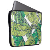Illustration der tropischen Inselblätter/Vintag Laptopschutzhülle (Vorne Rechts)