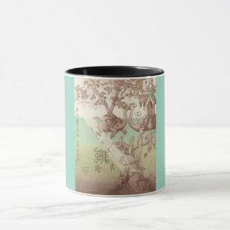Illustration der Turtelinseln Tasse