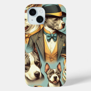 Illustration der Vintagen amerikanischen Pit Bull Case-Mate iPhone Hülle
