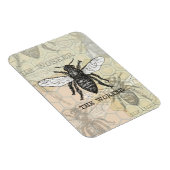 Illustration der Vintagen Arbeiterbiene Magnet (Rechte Seite)