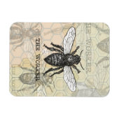 Illustration der Vintagen Arbeiterbiene Magnet (Horizontal)