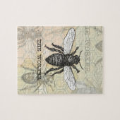 Illustration der Vintagen Arbeiterbiene Puzzle (Horizontal)