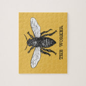 Illustration der Vintagen Arbeiterbiene Puzzle (Vertikal)