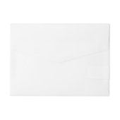 Illustration der Vintagen Arbeiterbiene Rundum-Adressaufkleber (Rückseite)