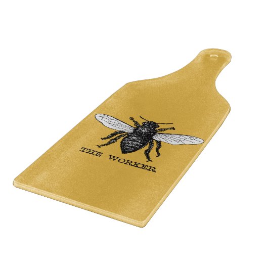 Illustration der Vintagen Arbeiterbiene Schneidebrett (Ecke)