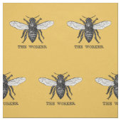 Illustration der Vintagen Arbeiterbiene Stoff (Muster)