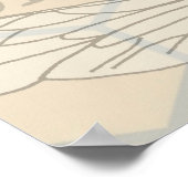 Illustration der Vintagen Arbeitnehmerbiene Poster (Ecke)