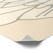 Illustration der Vintagen Arbeitnehmerbiene Poster (Ecke)