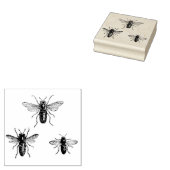 Illustration der Vintagen Bienenkönigin und der ar Gummistempel (Stempel)