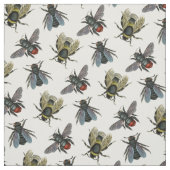 Illustration der Vintagen Honigbiene aus antiker T Stoff (Muster)