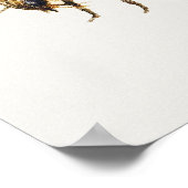 Illustration der Vintagen Honigbiene Poster (Ecke)