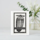 Illustration der Vintagen Hornhaut Postkarte (Stehend Vorderseite)