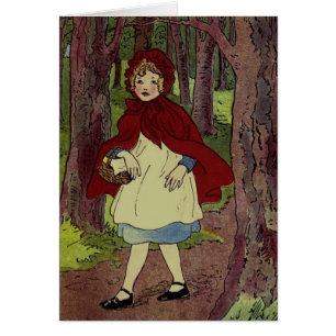 Illustration der Vintagen kleinen roten Reithaube