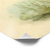 Illustration der Vintagen Natur - Eichhörnchen, Pi Poster (Ecke)