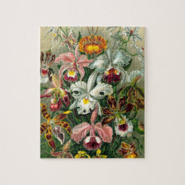 Illustration der Vintagen Orchideen Puzzle